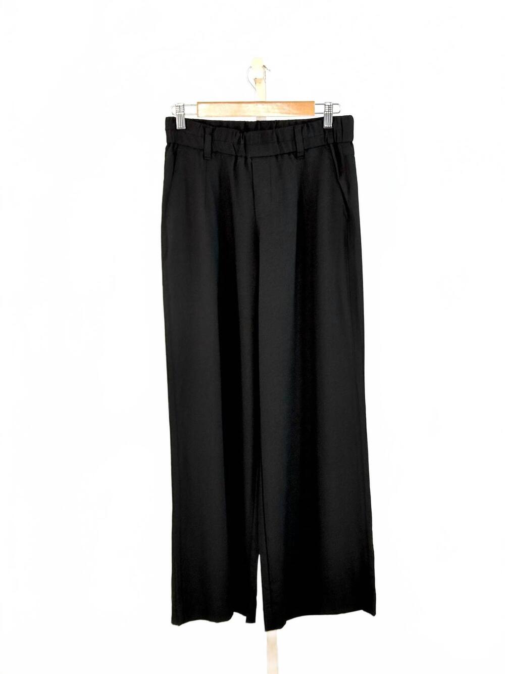 NEW WIT & WISDOM women's elastic waist pants in black